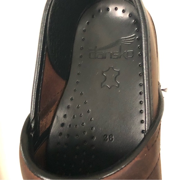 Dansko oiled leather clogs Sz 38 - Picture 4 of 7